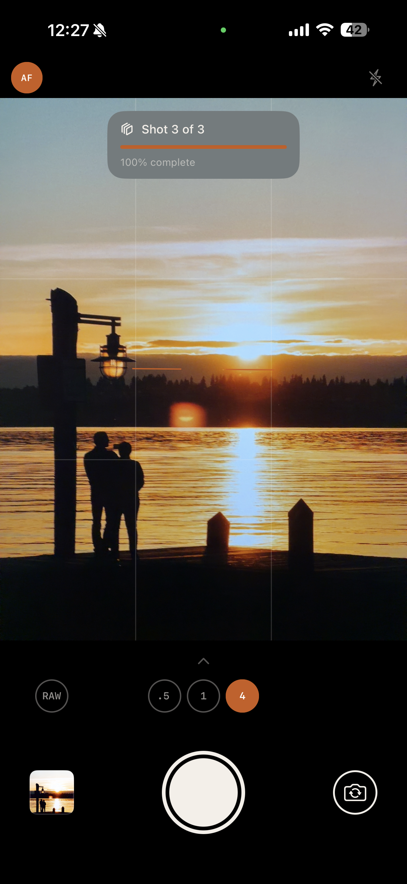 Calotype minimal viewfinder interface